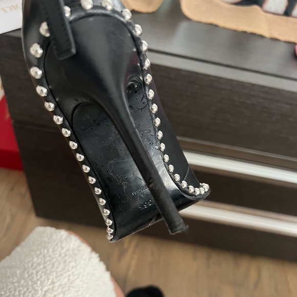 Black Alexander Wang Studded Heeled Booties - Picture 11 of 16